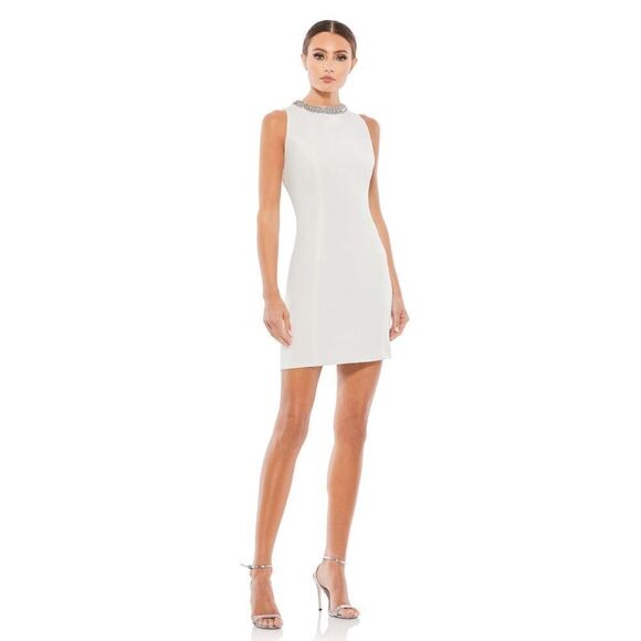 BEJEWELED BODYCON MINI DRESS - Picture 1 of 6